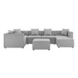 green leather sectional sofa Modway Furniture Sofa Sectionals Gray
