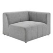 small size sectionals Modway Furniture Sofas and Armchairs Light Gray