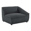 large loveseat Modway Furniture Sofas and Armchairs Charcoal