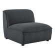 french arm chair Modway Furniture Sofas and Armchairs Charcoal