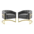 feature chair for living room Modway Furniture Sofas and Armchairs Gray