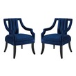 modern black accent chair Modway Furniture Sofas and Armchairs Navy