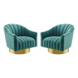 large microfiber sectional Modway Furniture Lounge Chairs and Chaises Teal
