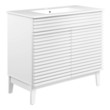 bathroom cabinet replacement Modway Furniture Vanities White White