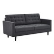 furniture sleeper sofa Modway Furniture Sofas and Armchairs Charcoal
