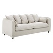 blue gray sectional with chaise Modway Furniture Sofas and Armchairs Beige
