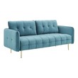large circle couch Modway Furniture Sofas and Armchairs Sea Blue