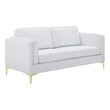 brown leather sectionals Modway Furniture Sofas and Armchairs White
