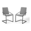 mid century modern walnut dining chairs Modway Furniture Dining Chairs Black Light Gray
