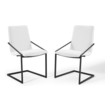 walnut side chair Modway Furniture Dining Chairs Black White