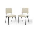 contemporary dining table chairs Modway Furniture Dining Chairs Black Beige