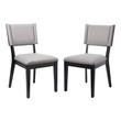 farmhouse dinette set Modway Furniture Dining Chairs Light Gray