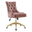 cheap used chairs Modway Furniture Office Chairs Gold Dusty Rose