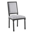grey and black dining chairs Modway Furniture Dining Chairs Black Light Gray