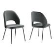 french dining room chairs Modway Furniture Dining Chairs Black Gray