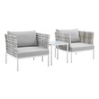 sectional garden sofa Modway Furniture Sofa Sectionals Taupe Gray