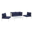 l shaped outdoor lounge cover Modway Furniture Sofa Sectionals Taupe Navy