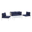 chairs for porch cheap Modway Furniture Sofa Sectionals Tan Navy