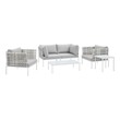 outdoor sofa loveseat Modway Furniture Sofa Sectionals Taupe Gray