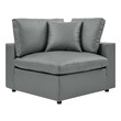 modern black leather sectional sofa Modway Furniture Sofas and Armchairs Gray