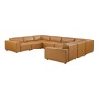 sectional couch with left chaise Modway Furniture Sofas and Armchairs Tan