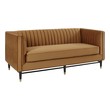black couch modern Modway Furniture Sofas and Armchairs Cognac