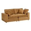 mid century leather sofas Modway Furniture Sofas and Armchairs Cognac