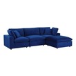 black white couch Modway Furniture Sofas and Armchairs Navy
