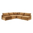 l couch gray Modway Furniture Sofas and Armchairs Cognac