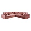 full size sectional Modway Furniture Sofas and Armchairs Dusty Rose