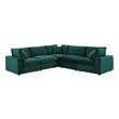 large white leather sectional Modway Furniture Sofas and Armchairs Green