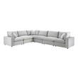 small left facing sectional Modway Furniture Sofas and Armchairs Light Gray