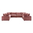 cheap leather sectionals near me Modway Furniture Sofas and Armchairs Dusty Rose