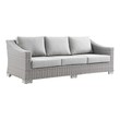 modern black leather sectional sofa Modway Furniture Sofa Sectionals Light Gray Gray