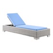 teak table chairs Modway Furniture Daybeds and Lounges Light Gray Light Blue