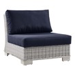 brown chair leather Modway Furniture Bar and Dining Light Gray Navy