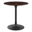 small round table with chairs Modway Furniture Bar and Dining Tables Black Cherry Walnut