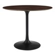 extending dining table and chairs Modway Furniture Bar and Dining Tables Black Cherry Walnut