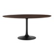 round table with 2 chairs Modway Furniture Bar and Dining Tables Black Cherry Walnut