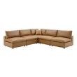 black and grey sectional Modway Furniture Sofas and Armchairs Tan
