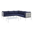 velvet couch black Modway Furniture Sofa Sectionals Taupe Navy