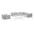 black sectional couches for sale Modway Furniture Sofa Sectionals Taupe Gray