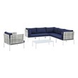 small leather sectional sofa Modway Furniture Sofa Sectionals Taupe Navy