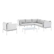 red couch leather Modway Furniture Sofa Sectionals White Gray