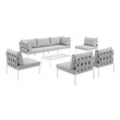 grey l sectional couch Modway Furniture Sofa Sectionals Gray Gray