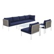 sectional with matching loveseat Modway Furniture Sofa Sectionals Tan Navy