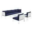 red leather sectional ashley furniture Modway Furniture Sofa Sectionals White Navy