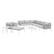 contemporary sofa bed Modway Furniture Sofa Sectionals Taupe Gray