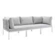 microfiber sectional couch with chaise Modway Furniture Sofa Sectionals Taupe Gray