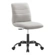 cooling seat for office chair Modway Furniture Office Chairs Black Light Gray